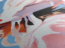 Pink Headdress Woman Canvas Print Wall Art Colorful Graffiti Wall Art Tall Narrow Art