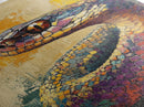 Snake Close-Up, Bold Reptile Painting, Southwest Art, Moody Animal Art, Desert Wall Art, Unique Home Decor, Canvas Print