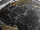 Cowboy, Rustic Barn, Moody Art, Southwest Wall Art, Farmhouse Art, Vintage Horse Art, Dark Romance Painting, Canvas Print, Gift Idea