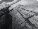 Cliffside view, nautical decor, rustic photography, seascape painting, wabi sabi art, black and white art, canvas print, above sofa art