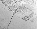 Panoramic Sacramento City Map, California Art, Map Print, Minimalist Wall Art, Canvas Art, Housewarming Gift, Street Map Art, Closing Gift