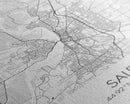 Salem Street Map, Oregon Map, City Map Art, Minimalist Art, Wall Art, Canvas Print, Dorm Room Décor, Graduation Gift, Travel Wall Print