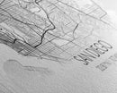 Panoramic San Diego City Map, California Art, Map Print, Minimalist Wall Art, Canvas Art, Housewarming Gift, Street Map Art, Closing Gift