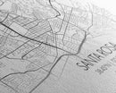 Santa Rosa City Map, California Art, Map Print, Modern Wall Art, Wall Art, Canvas Art, Modern House Art, Bedroom Prints, Nerdy Home Décor