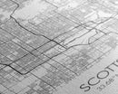 Scottsdale Street Map, Arizona Map, City Map Print, Minimalist Art, Wall Art, Canvas Print, Home Office Art, Gift For Her, Travel Wall Print
