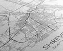 Shreveport Street Map, Louisiana Map, City Map Print, Minimalist Art, Wall Art, Canvas Print, Wall Decoration, Aviation Gift, Travel Décor
