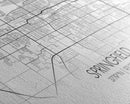 Springfield City Map, Missouri Art, Map Print, Modern Wall Art, Wall Art, Canvas Art, Lake House Wall Art, Boys Bedroom Décor, Couples Gift