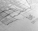 Panoramic Tempe City Map, Arizona Art, Map Print, Minimalist Wall Art, Canvas Art, Housewarming Gift, Street Map Art, Closing Gift