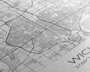 Wichita Street Map, Kansas Map, City Map Print, Minimalist Art, Wall Art, Canvas Print, Travel Wall Art, Gifts For Travelers, Canvas Art