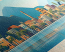 Bailundo, Angola Panoramic Travel Poster Canvas Print, Bailundo, Angola Painting, Angola Art, Bailundo Panoramic Travel Art, Travel Painting
