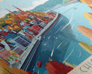 Panoramic Travel Poster Chicoutimi, Canada Canvas Print, Chicoutimi, Canada Painting, Canada Art, Chicoutimi Travel Art, Guest Room Painting