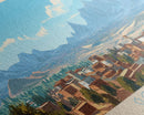 Gonder, Ethiopia Panoramic Travel Poster Canvas Print, Gonder, Ethiopia Painting, Ethiopia Art, Gonder Panoramic Travel Art, Travel Painting