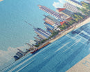Maputo, Mozambique Travel Poster Panoramic Canvas Print, Maputo, Mozambique Painting, Mozambique Art, Maputo Travel Art, Guest Room Painting