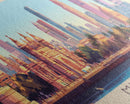 Mumbai, India Panoramic Travel Poster Canvas Print, Mumbai, India Painting, India Art, Mumbai Travel Art, Guest Room Painting