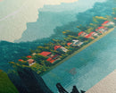 Pucallpa, Peru Travel Poster Panoramic Canvas Print, Pucallpa, Peru Painting, Peru Art, Pucallpa Travel Art, Guest Room Painting