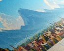 Panoramic Travel Poster Toluca, Mexico Canvas Print, Toluca, Mexico Painting, Mexico Art, Toluca Travel Art, Guest Room Painting