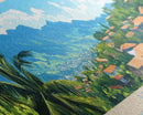 Uvira, Congo Travel Poster Panoramic Canvas Print, Uvira, Congo Painting, Congo Art, Uvira Travel Art, Guest Room Painting