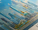 Astana, Kazakhstan Panoramic Canvas Print, Astana, Kazakhstan Painting, Kazakhstan Art, Astana Travel Poster, Travel Art, Vacation Gift