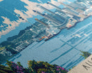Auckland, New Zealand Panoramic Canvas Print, Auckland, New Zealand Painting, New Zealand Art, Auckland Travel Poster, Travel Art, Vacation Gift