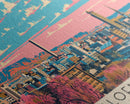 Bloemfontein, South Africa Panoramic Canvas Print, Bloemfontein, South Africa Painting, South Africa Art, Bloemfontein Travel Poster, Travel Art, Guest Room Painting