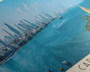 Cartagena, Colombia Panoramic Canvas Print, Cartagena, Colombia Painting, Colombia Art, Cartagena Travel Poster, Travel Art, Housewarming Gift