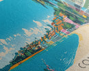 Contagem, Brazil Panoramic Canvas Print, Contagem, Brazil Painting, Brazil Art, Contagem Travel Poster, Travel Art, Guest Room Painting