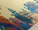 Lahore, Pakistan Panoramic Canvas Print, Lahore, Pakistan Painting, Pakistan Art, Lahore Travel Poster, Travel Art, Vacation Gift