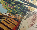 Lambare, Paraguay Panoramic Canvas Print, Lambare, Paraguay Painting, Paraguay Art, Lambare Travel Poster, Travel Art, Housewarming Gift
