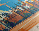 Meknes, Morocco Panoramic Canvas Print, Meknes, Morocco Painting, Morocco Art, Meknes Travel Poster, Travel Art, Guest Room Painting