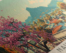 Naucalpan, Mexico Panoramic Canvas Print, Naucalpan, Mexico Painting, Mexico Art, Naucalpan Travel Poster, Travel Art, Vacation Gift