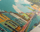 Navan, Ireland Panoramic Canvas Print, Navan, Ireland Painting, Ireland Art, Navan Travel Poster, Travel Art, Living Room Painting