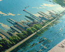 Winnipeg, Canada Panoramic Canvas Print, Winnipeg, Canada Painting, Canada Art, Winnipeg Travel Poster, Travel Art, Guest Room Painting