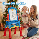 Kids Art Easel with Adjustable Height & 22 Accessories by LJGDeals