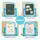 Kids Art Easel with Adjustable Height & 22 Accessories by LJGDeals