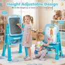 Kids Art Easel with Adjustable Height & 22 Accessories