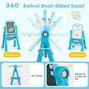 Kids Art Easel with Adjustable Height & 22 Accessories by LJGDeals