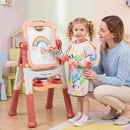 Kids Art Easel with Adjustable Height & 22 Accessories by LJGDeals