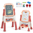 Kids Art Easel with Adjustable Height & 22 Accessories by LJGDeals