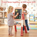 Kids Art Easel with Adjustable Height & 22 Accessories by LJGDeals