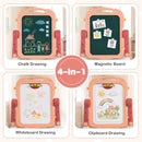 Kids Art Easel with Adjustable Height & 22 Accessories by LJGDeals