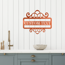 Plaque Swirl Monogram