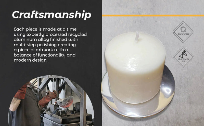 Multi-Purpose Round Candle Holder / Coaster, photo 5 of 10
