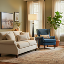 Alden Linen Floor Lamp 11.8"