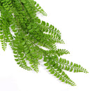 Dark Green Button Fern Artificial Hanging Plant 31in – UV Resistant
