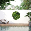 Artificial Green Wall Disc 30in – Black Frame – UV Resistant – Commercial Grade by Designer Plants USA