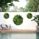 Artificial Green Wall Disc 20in – Black Frame – UV Resistant – Commercial Grade by Designer Plants USA