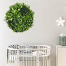 Artificial Green Wall Disc 30in – Black Frame – UV Resistant – Commercial Grade by Designer Plants USA