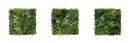 Evergreen Triptych Artificial Vertical Garden Green Wall Panel Set of 3 33 SQ FT – UV Resistant – Commercial Grade