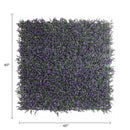 Purple Lavender Foliage Artificial Vertical Garden Green Wall Panel 40×40in 11 SQ FT – UV Resistant – Commercial Grade