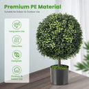 Artificial Ball Tree set of 2 with Natural Look and Water Resistance